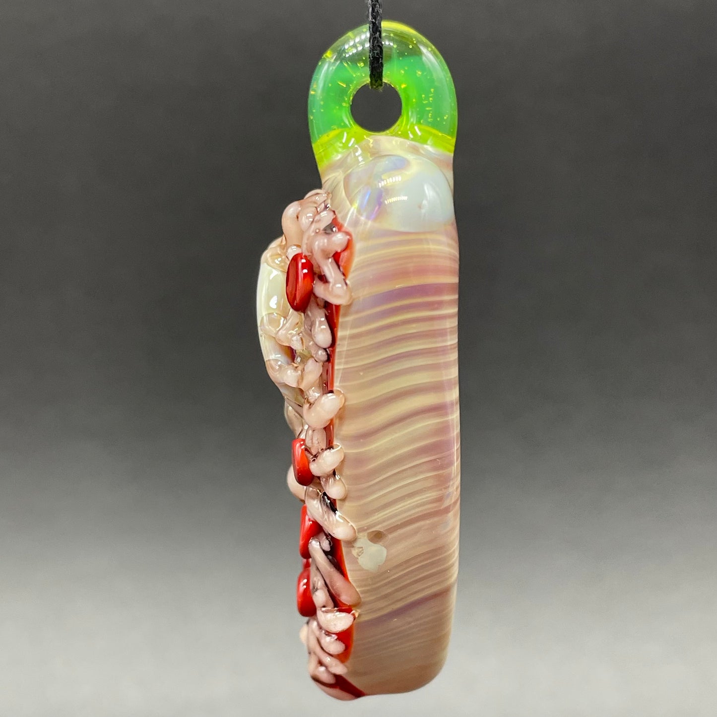 glass Pizza pendant