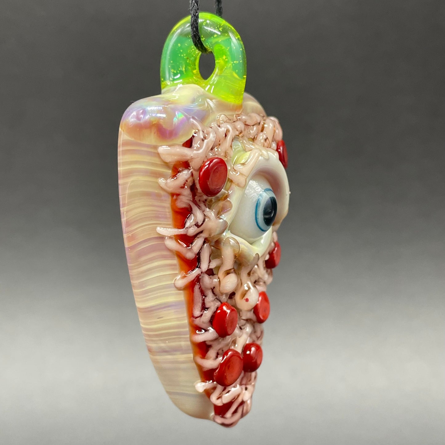 glass Pizza pendant