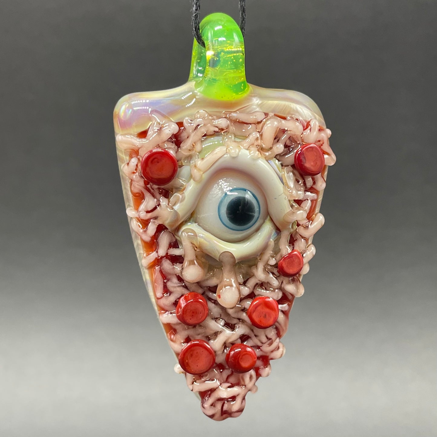 glass Pizza pendant