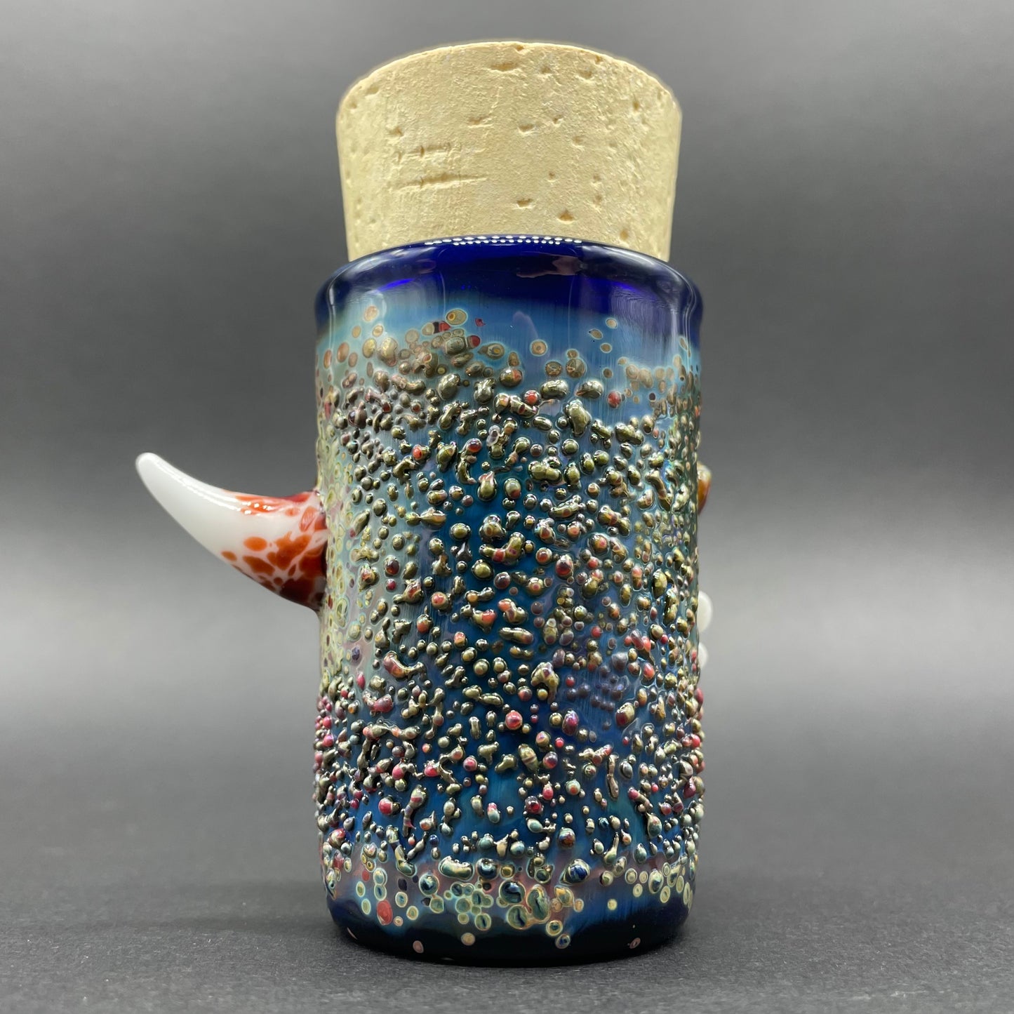 Smiley face cork jar