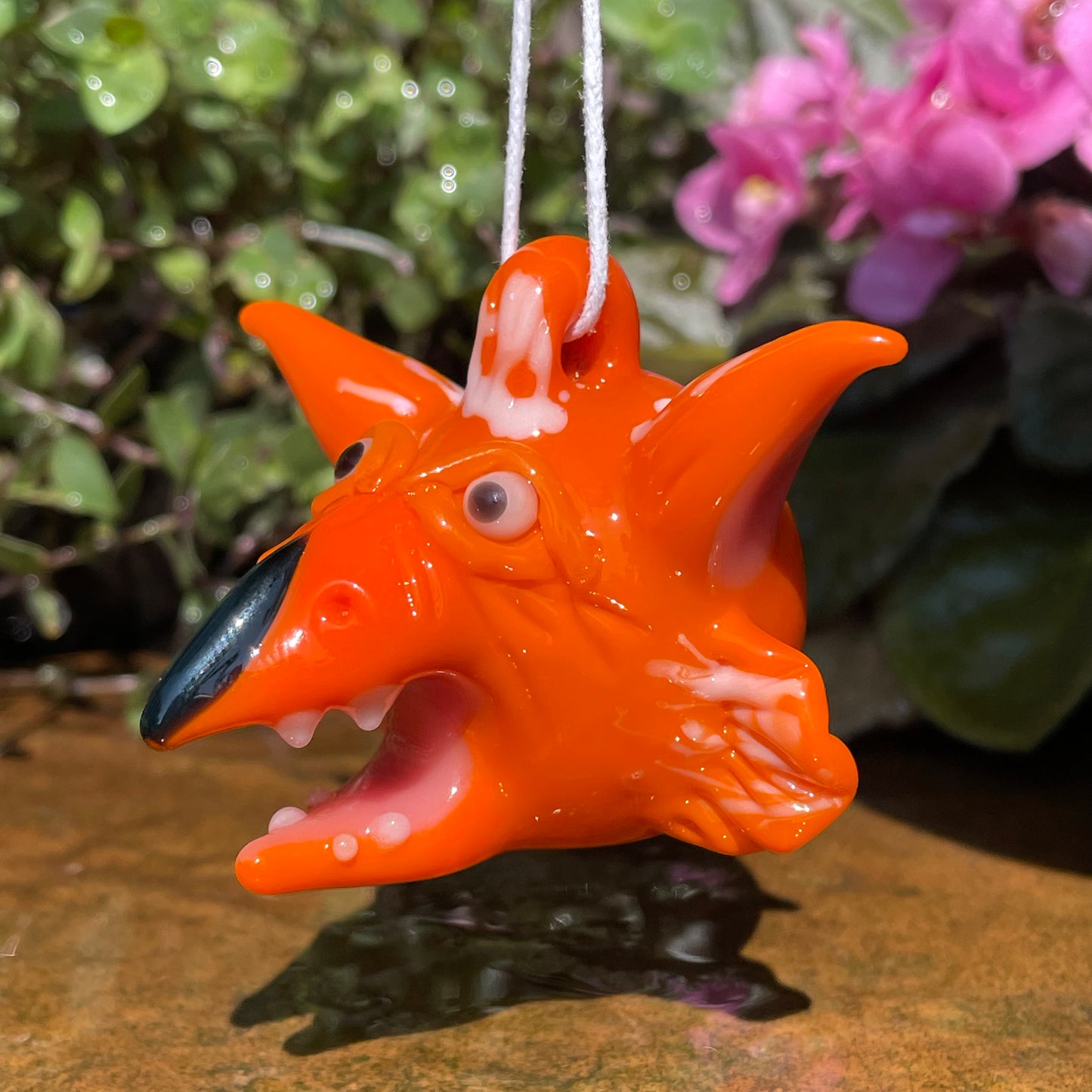 Glass Fireys pendant