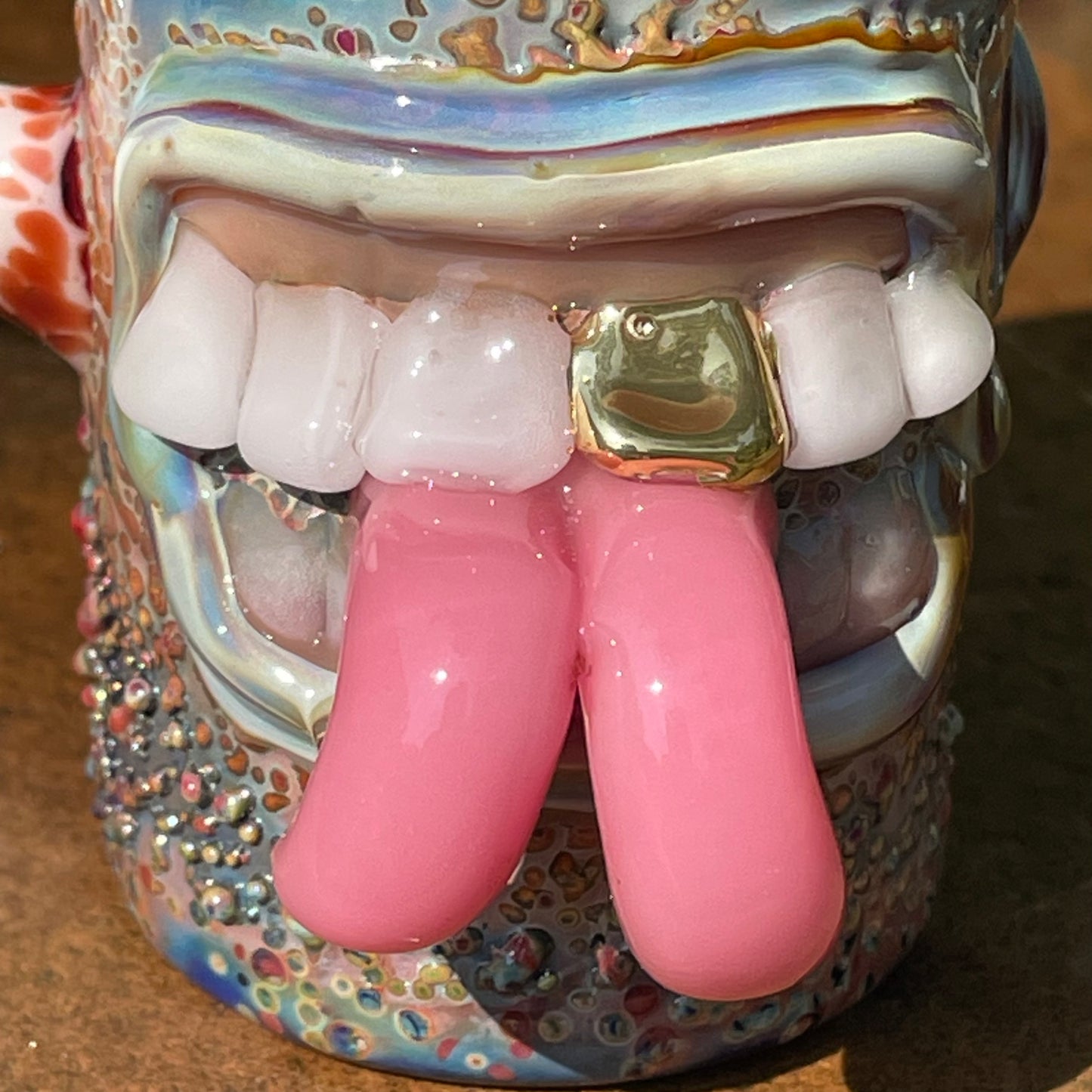 Forked tongue shot glass