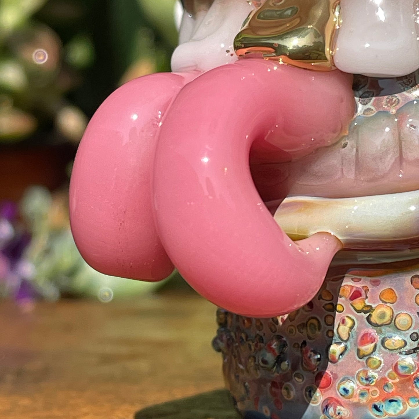 Forked tongue shot glass