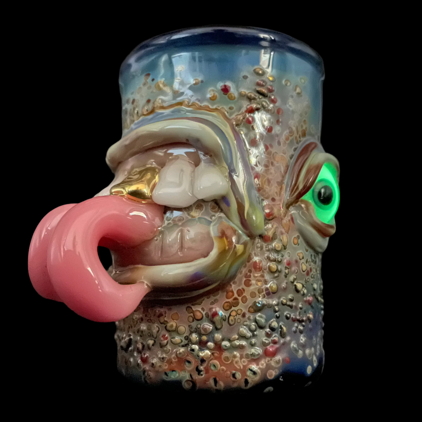 Forked tongue shot glass