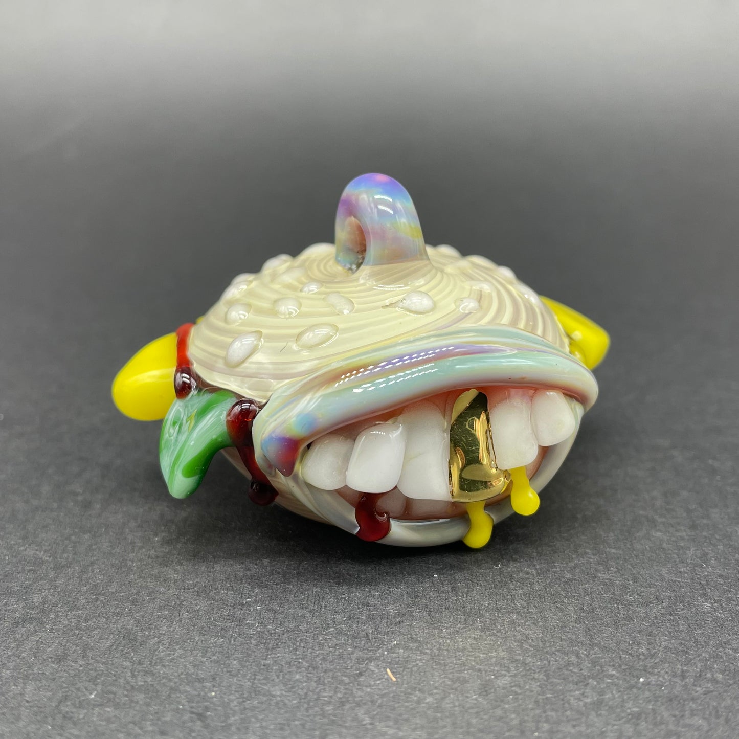 Glass Cheeseburger pendant