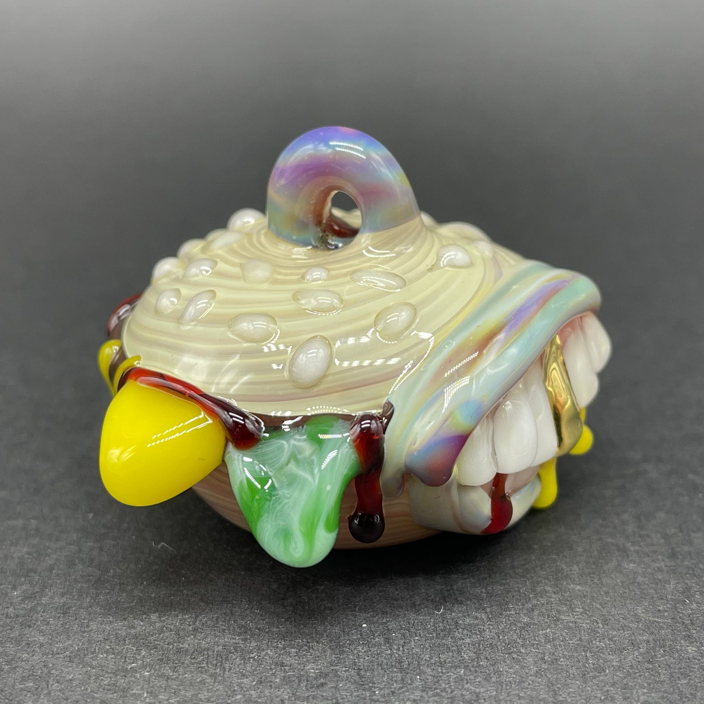 Glass Cheeseburger pendant