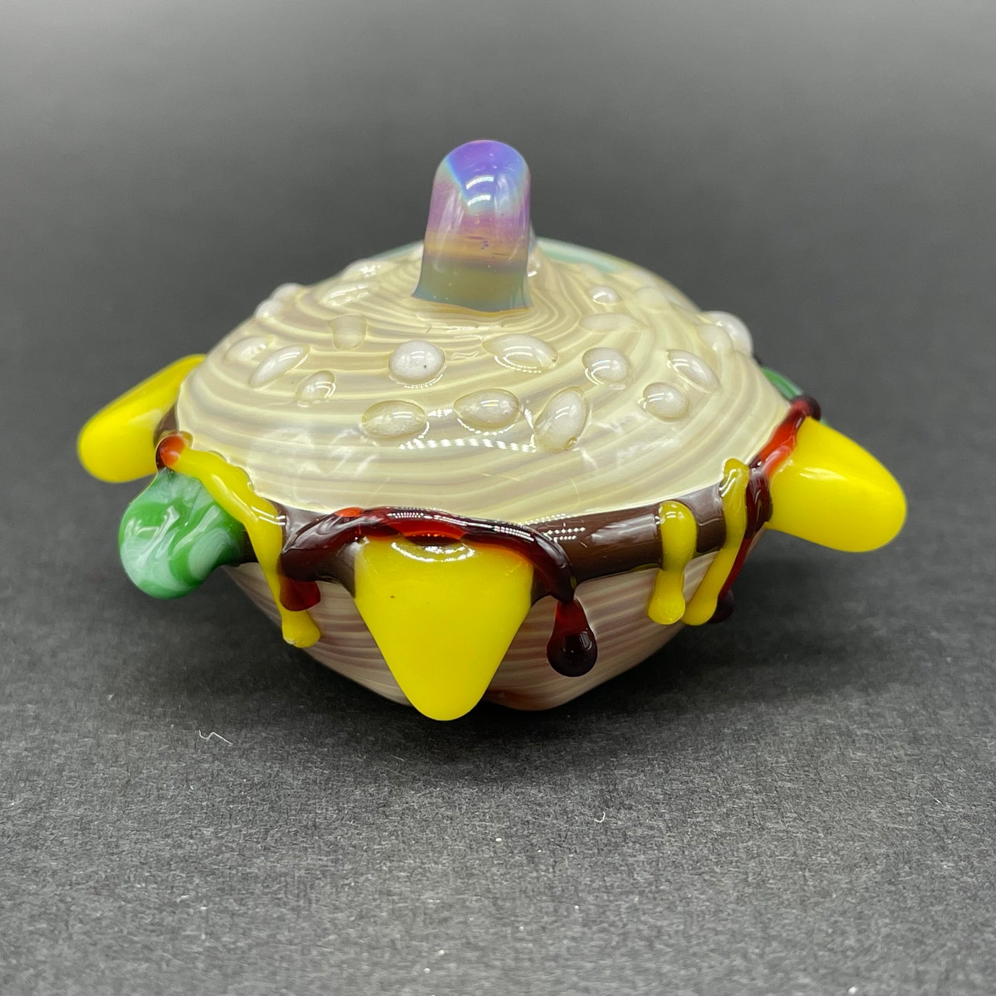 Glass Cheeseburger pendant