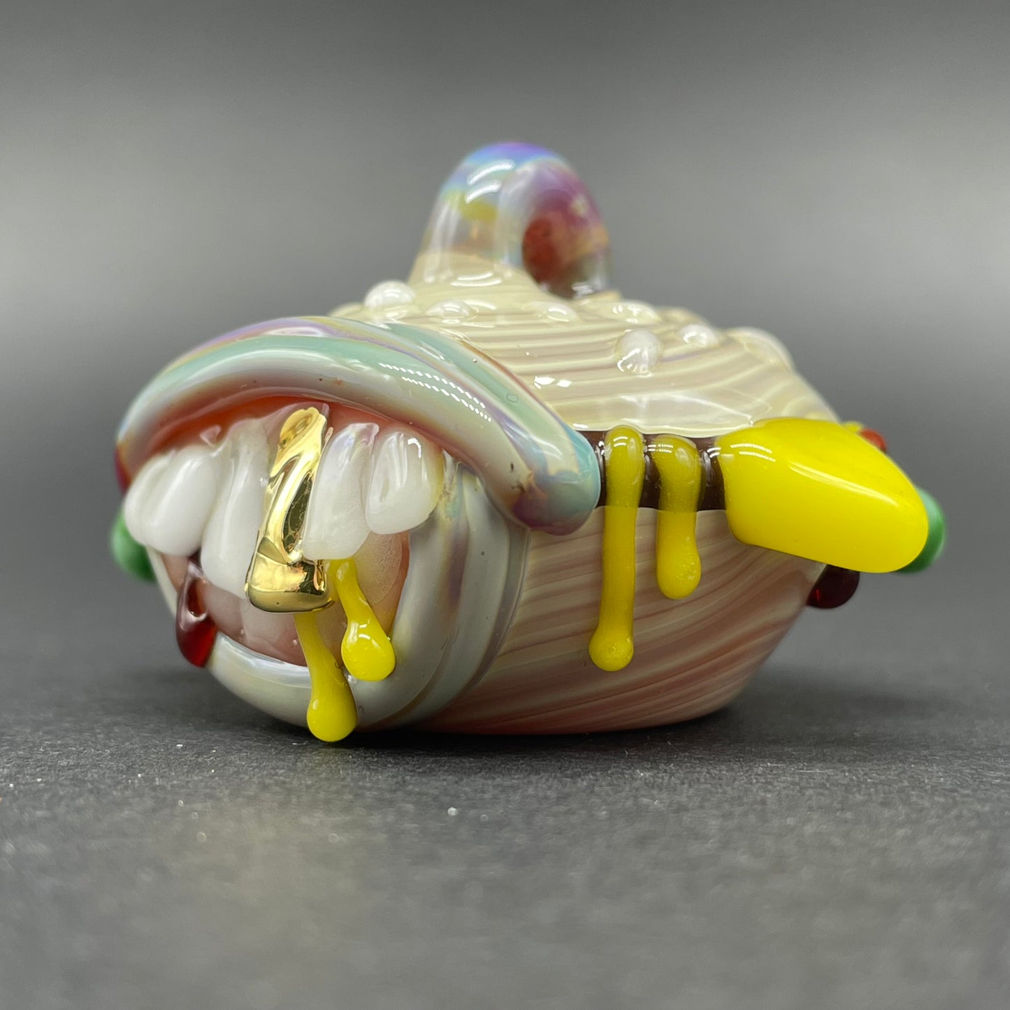 Glass Cheeseburger pendant