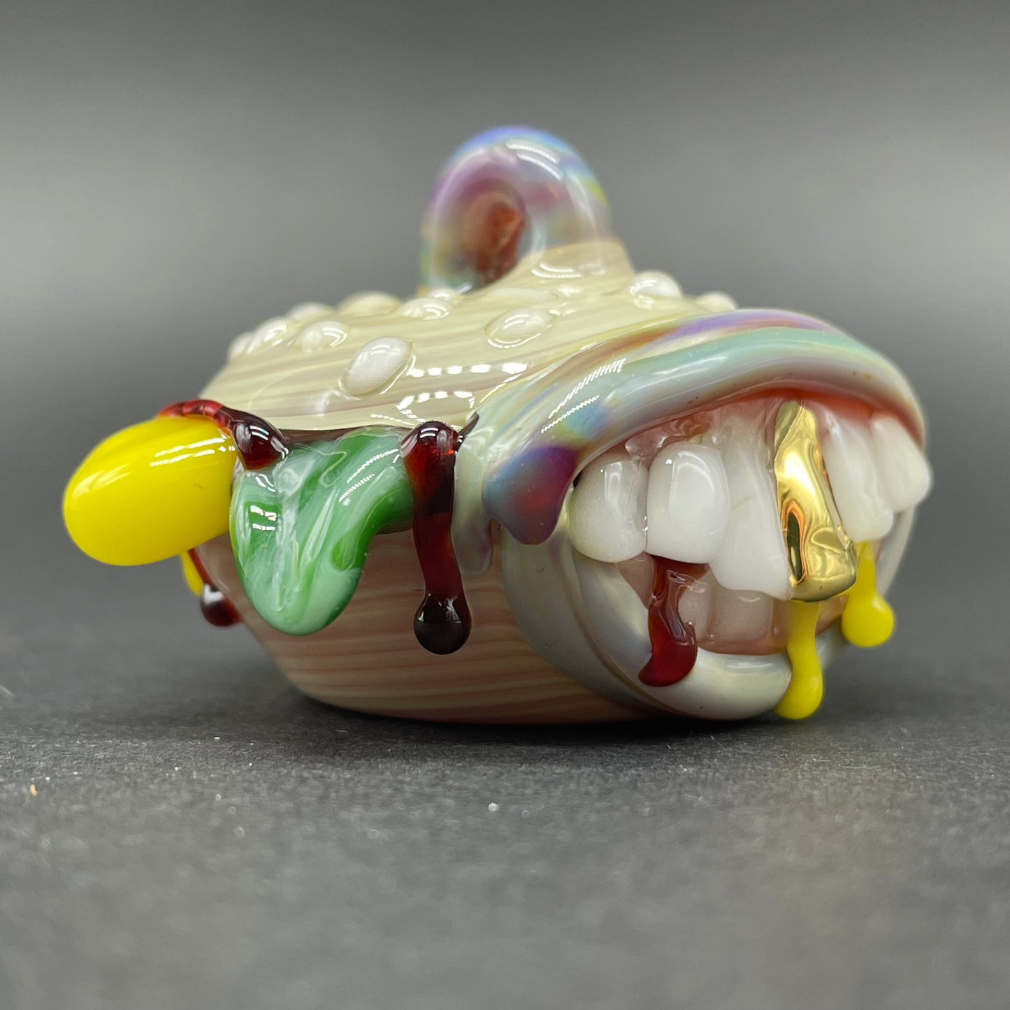 Glass Cheeseburger pendant