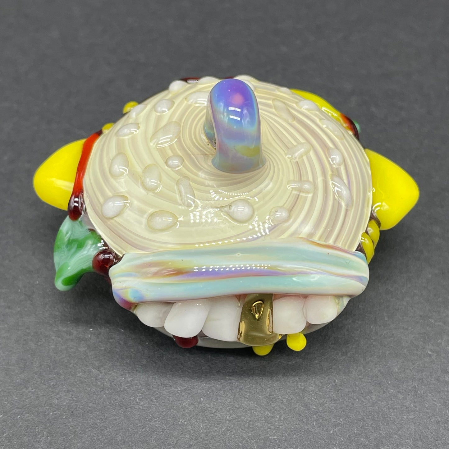 Glass Cheeseburger pendant