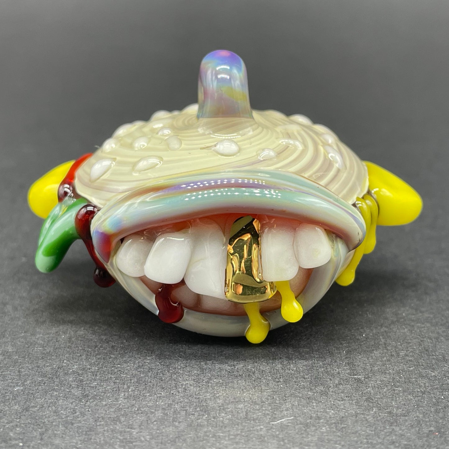 Glass Cheeseburger pendant