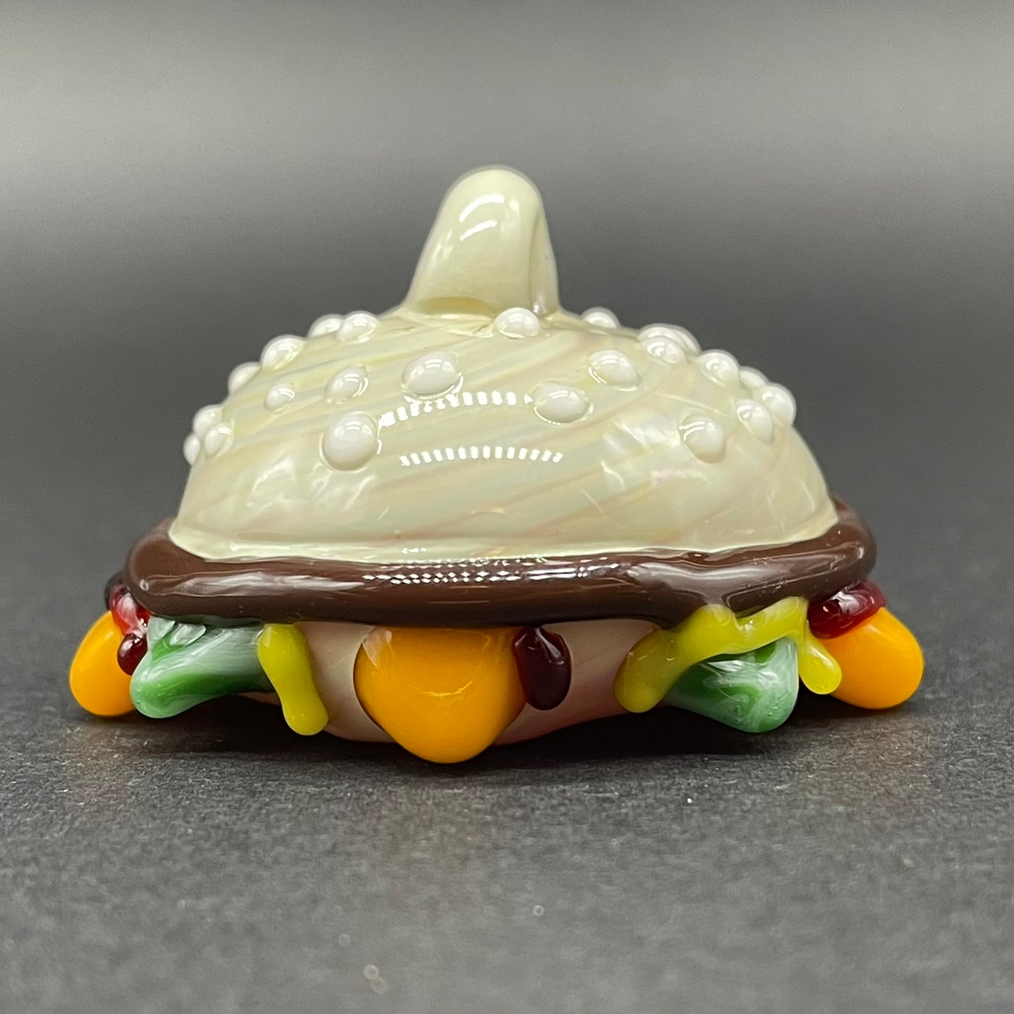 Eye love cheeseburger pendant