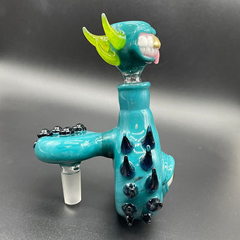 14mm 90º Agua Azul Spiked ash catcher set