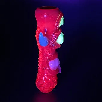 Red UV Reactive Chillum