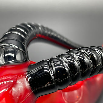 large red taurus steamroller