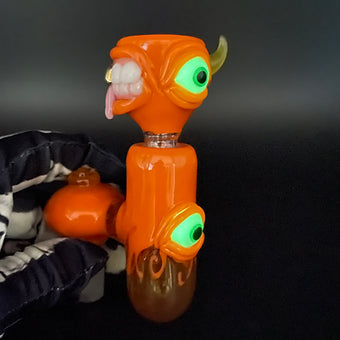 14mm lava mini ash catcher set with pumpkin slide.