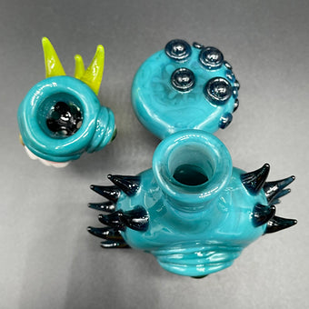 14mm 90º Agua Azul Spiked ash catcher set