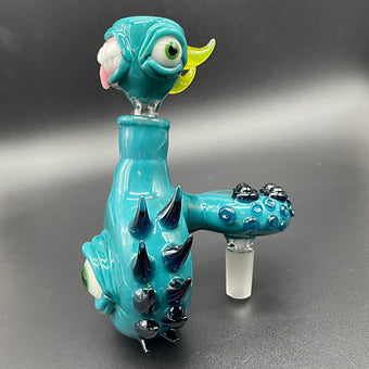 14mm 90º Agua Azul Spiked ash catcher set