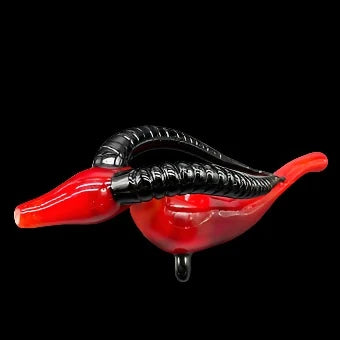 large red taurus steamroller