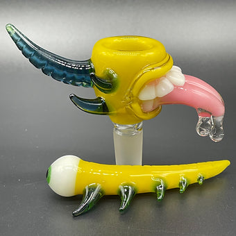 14mm Citrine Yellow Tongue Slide and poker