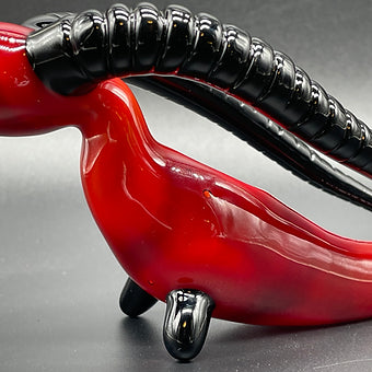 large red taurus steamroller