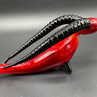large red taurus steamroller