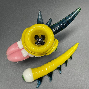 14mm Citrine Yellow Tongue Slide and poker