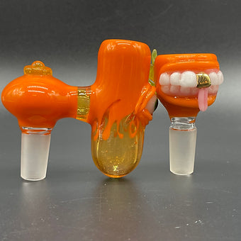 14mm lava mini ash catcher set with pumpkin slide.