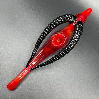 large red taurus steamroller