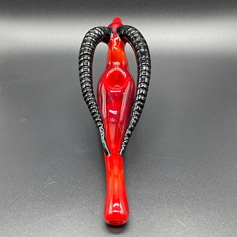 large red taurus steamroller
