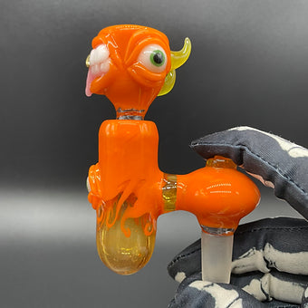 14mm lava mini ash catcher set with pumpkin slide.