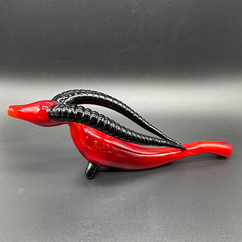 large red taurus steamroller