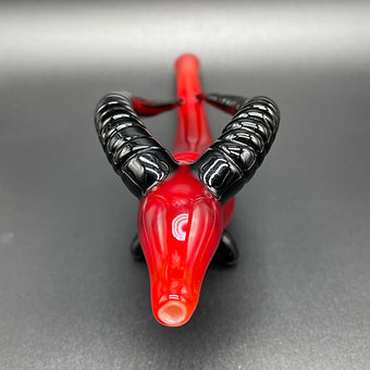 large red taurus steamroller