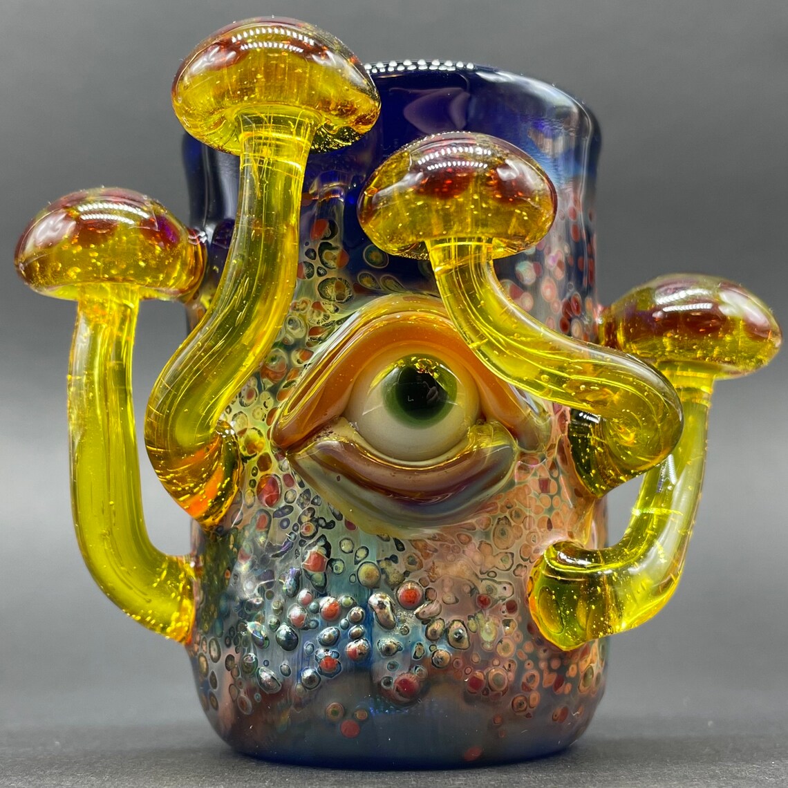 Yellow mushroom shot glass