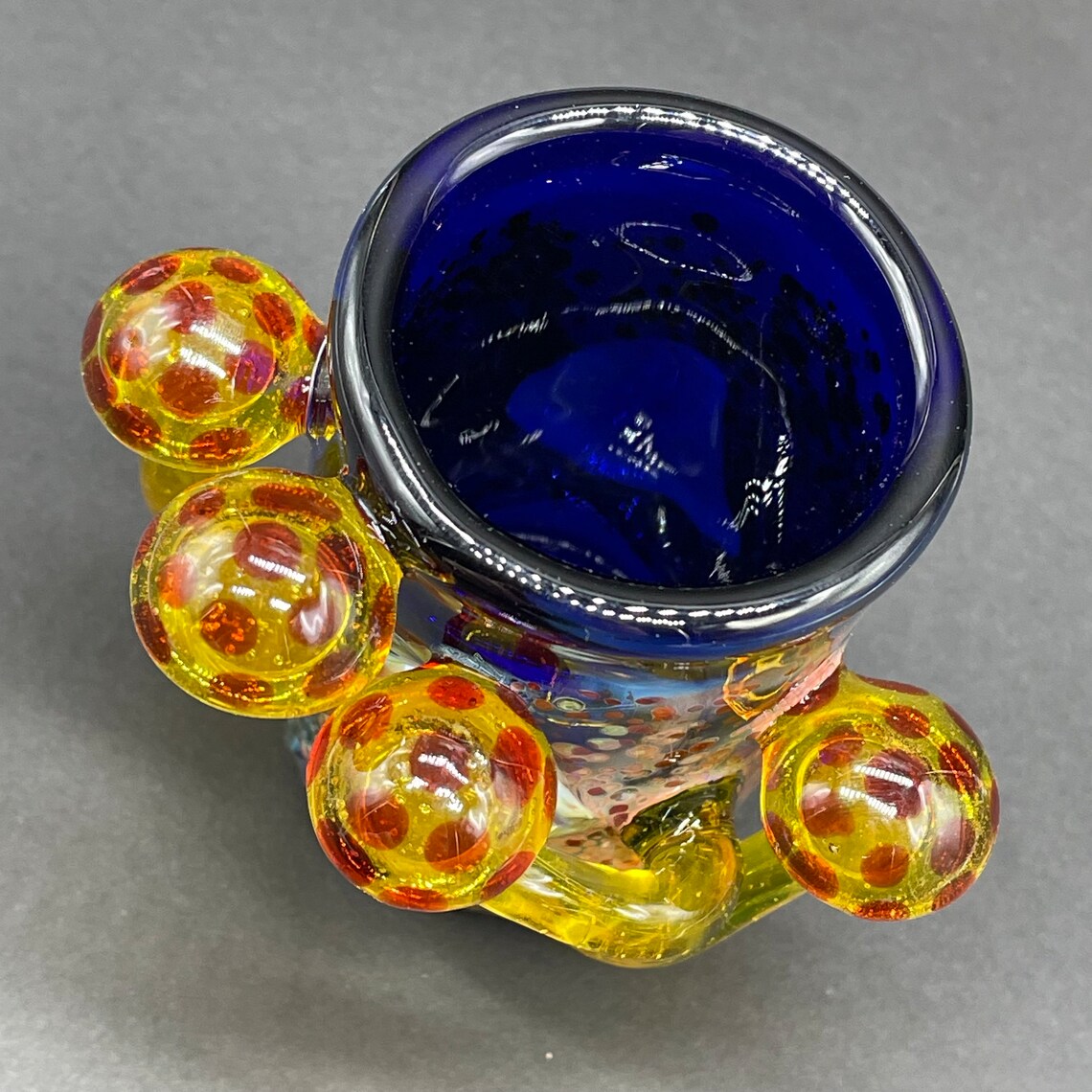 Yellow mushroom shot glass