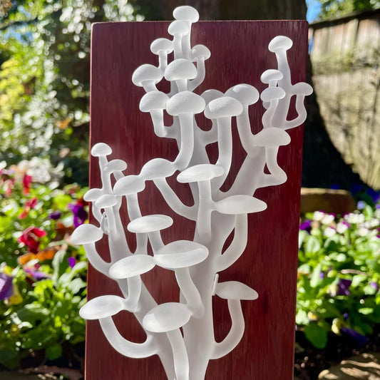 Mushroom wall sculpture