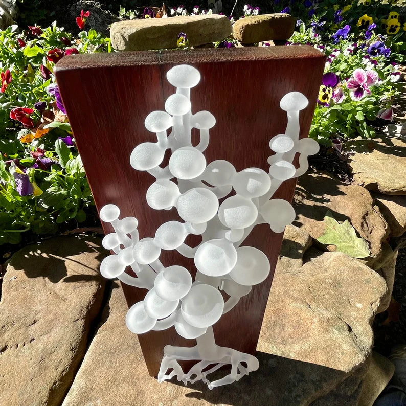 Mushroom wall sculpture