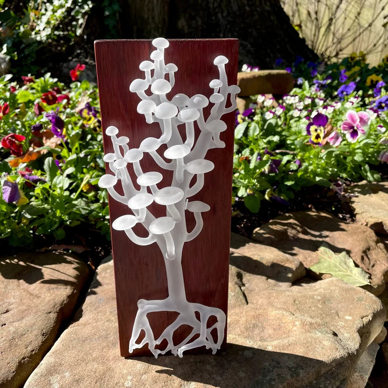 Mushroom wall sculpture