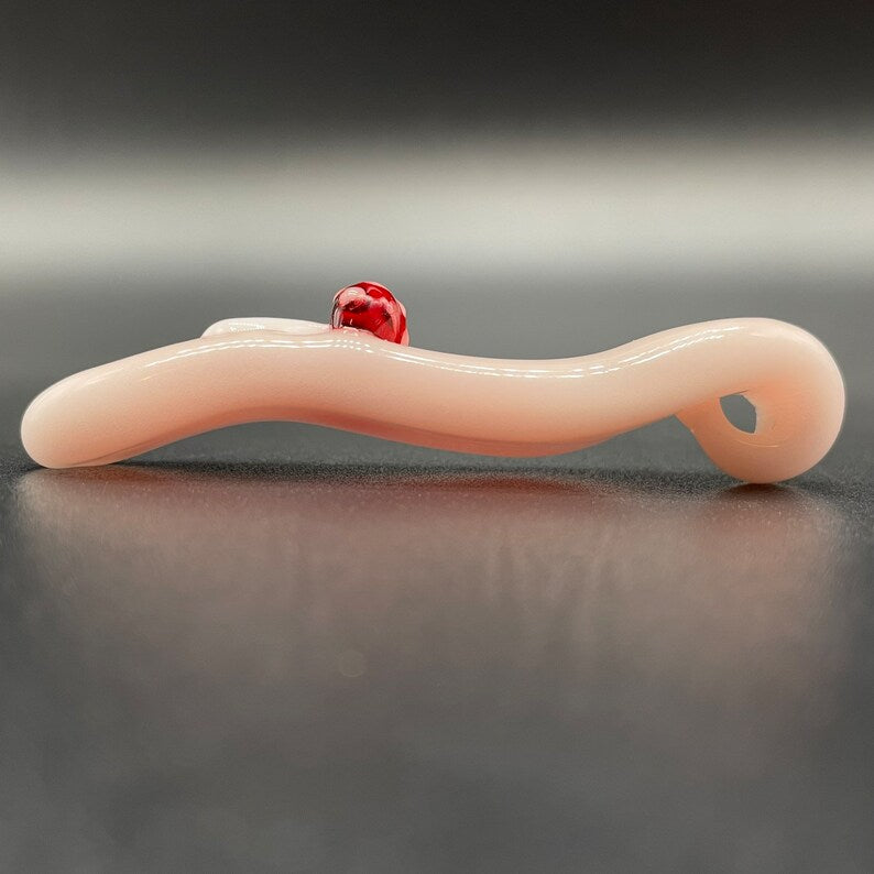 Glass mushroom Tongue pendant