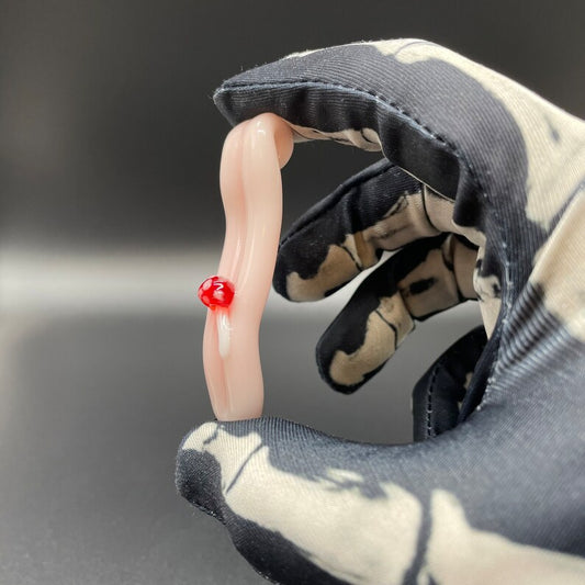 Glass mushroom Tongue pendant