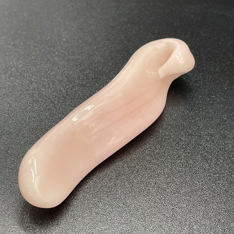 Glass mushroom Tongue pendant