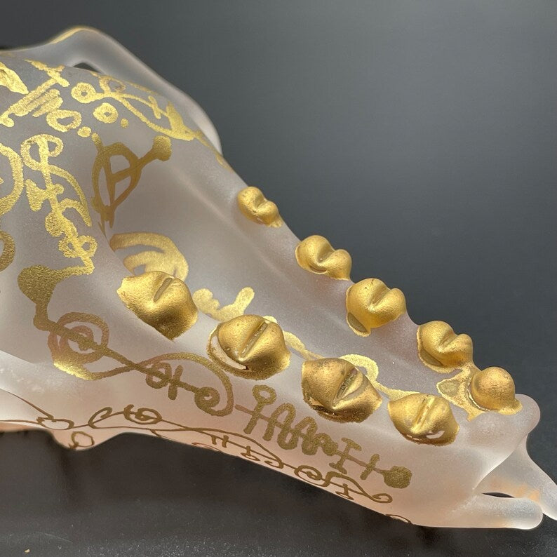 Mystical Gold rune bull skull