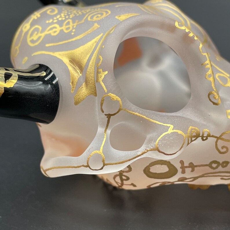 Mystical Gold rune bull skull
