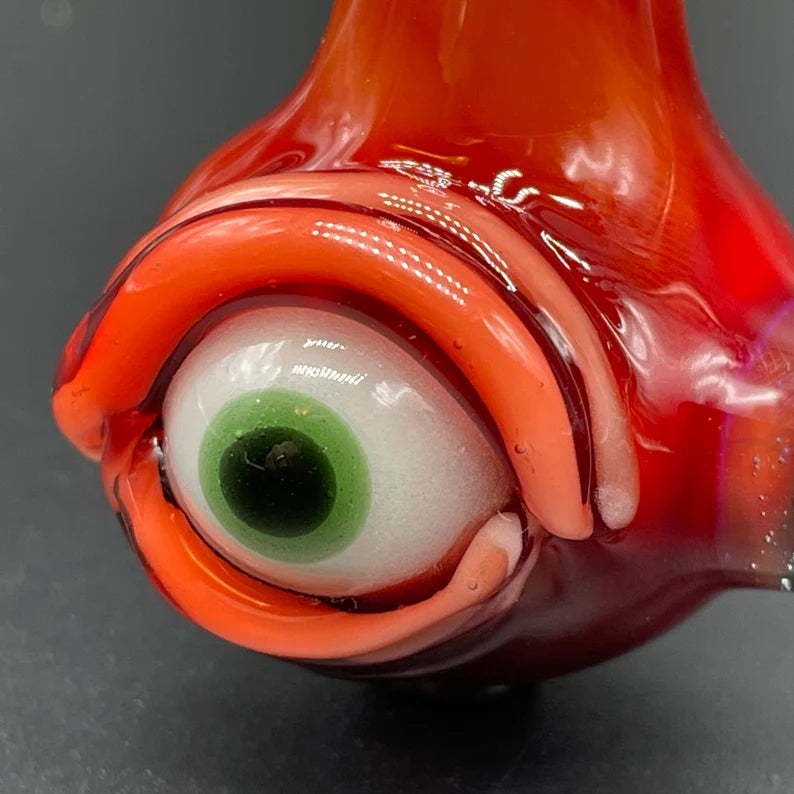 Red over white cyclops potion bottle
