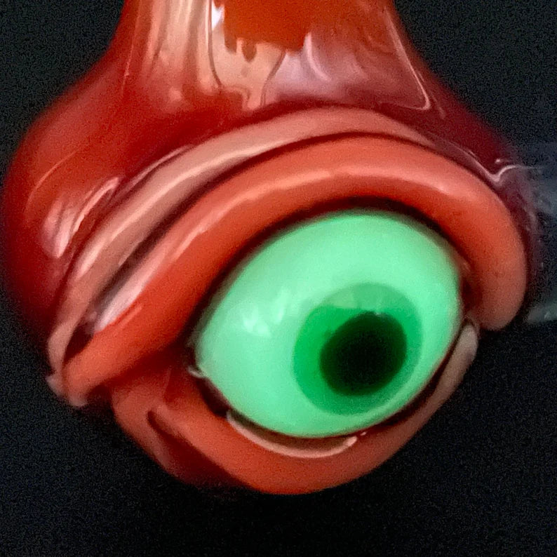 Red over white cyclops potion bottle