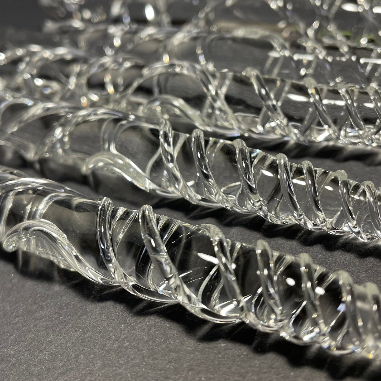 Clear glass icicles