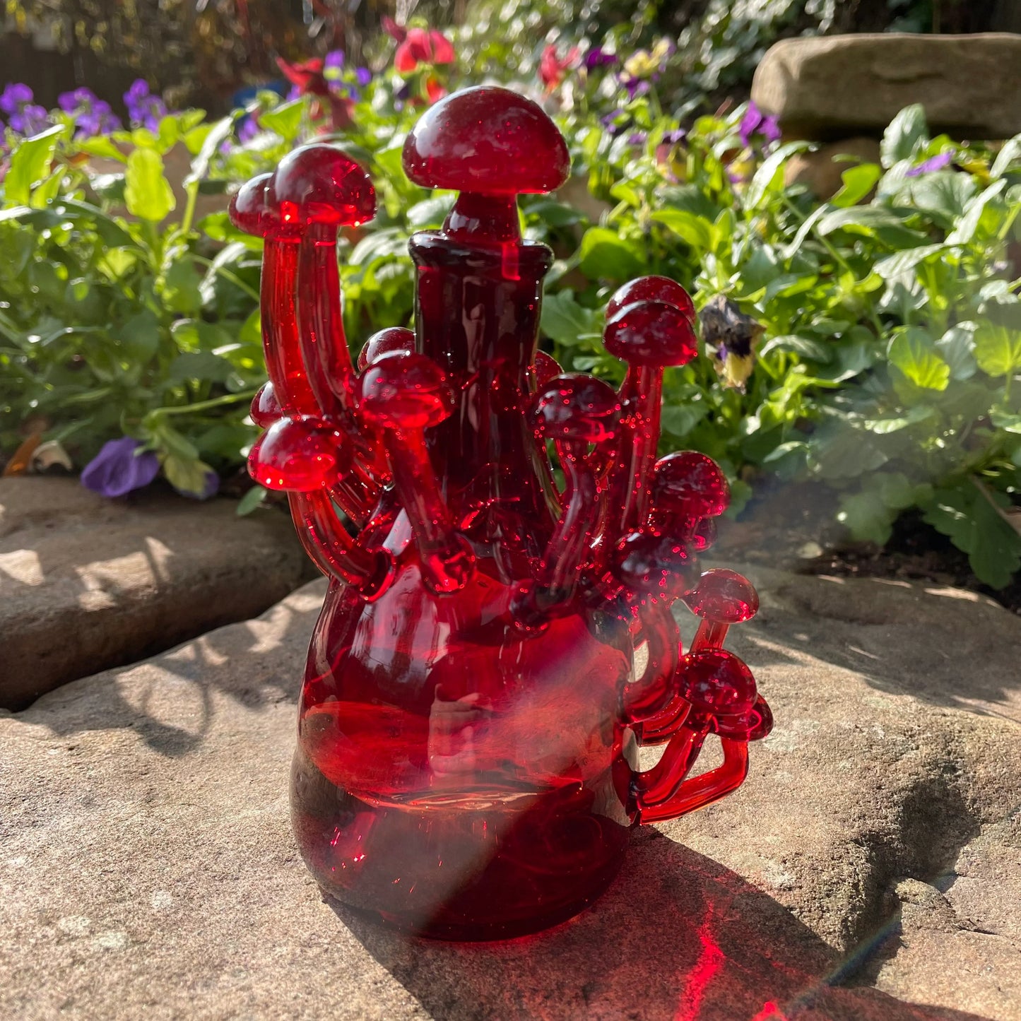 Red mushroom decanter