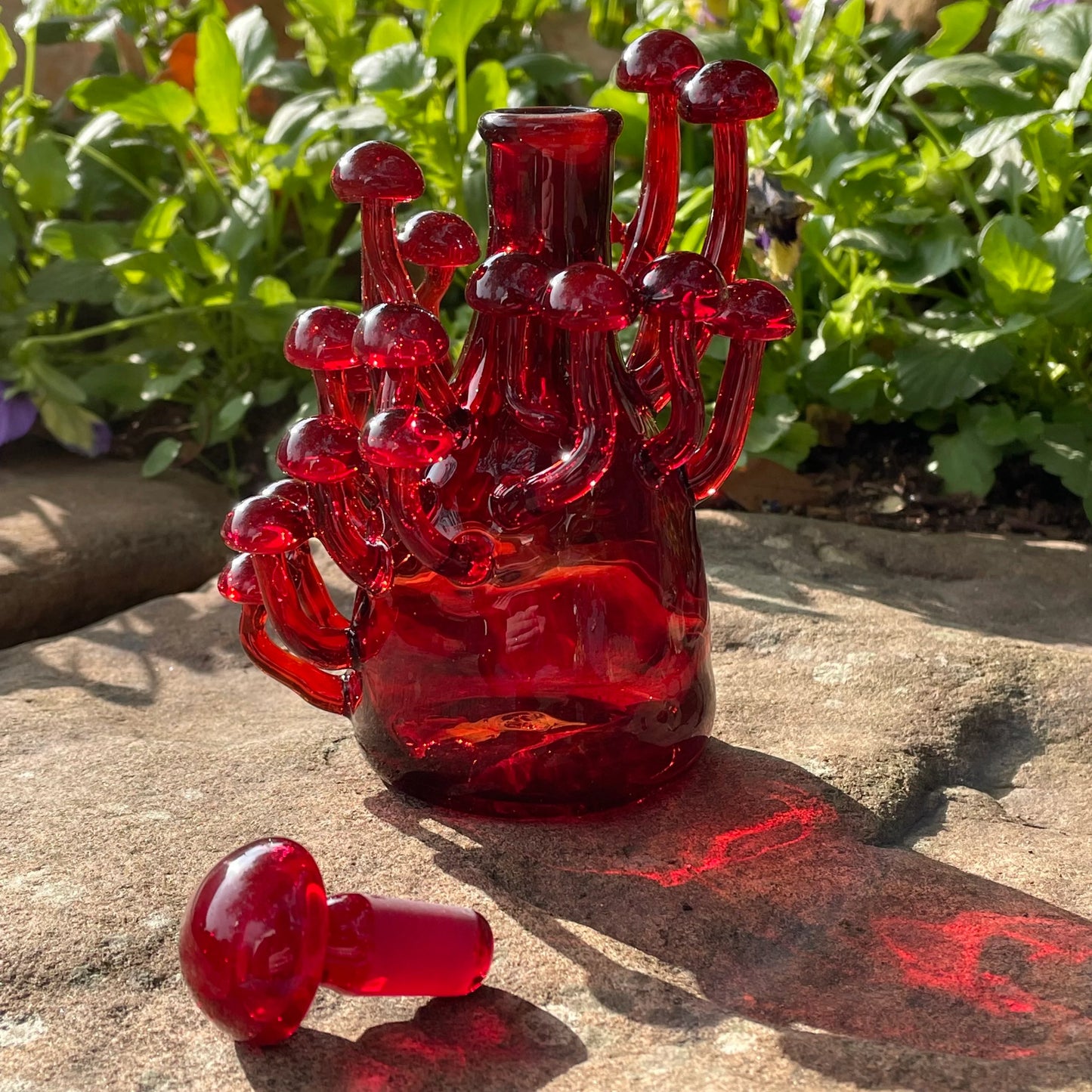Red mushroom decanter