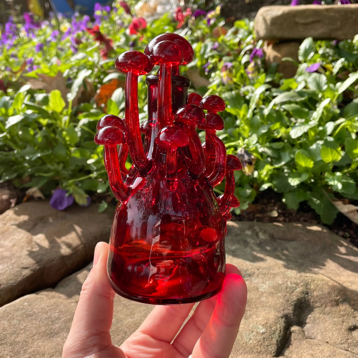 Red mushroom decanter