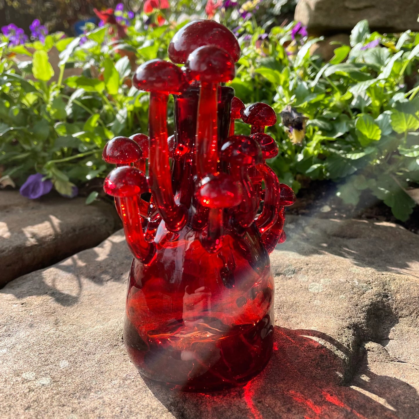 Red mushroom decanter